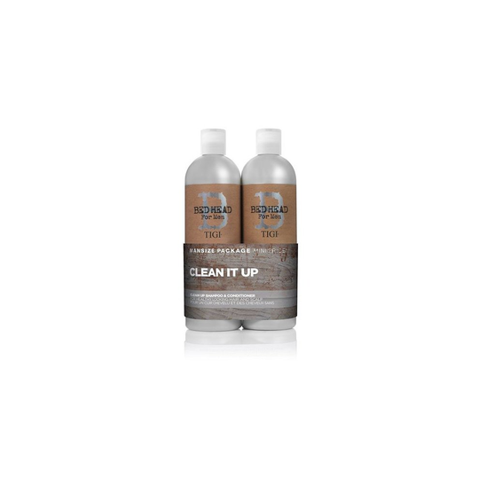 Tigi Bed Head for Men Clean it Up Duo - Shampoo 750ml Conditioner 750ml