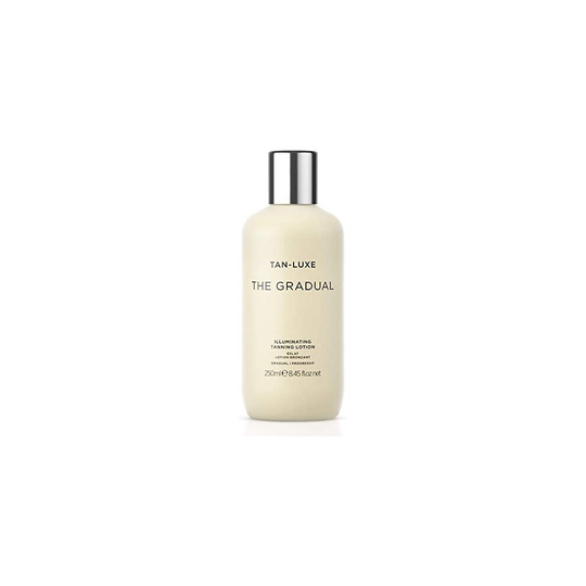 Tan Luxe THE GRADUAL Fake Tan Lotion, (250 ml) Self Tanning Skin Care with Gradual Glow, Cruelty Free & Vegan