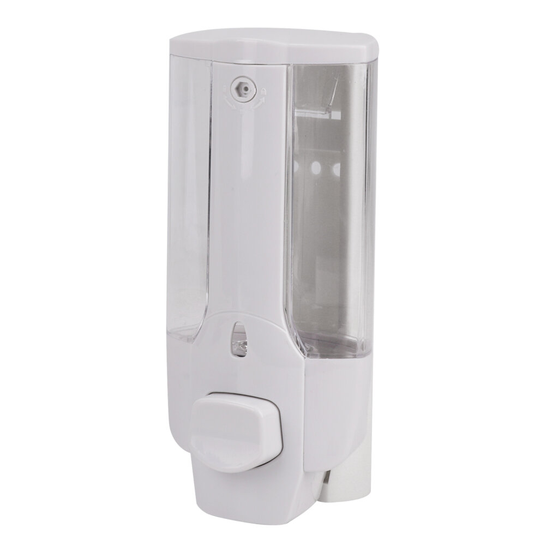 (White ) Bathroom Soap Shower Shampoo Gel Dispenser