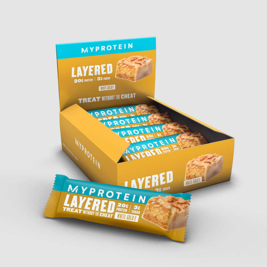 Layered Protein Bar - 12 x 60g - White Gold