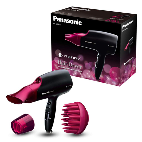 Panasonic EH-NA65 Nanoe Hair Dryer with Diffuser for Visibly Improved Shine (Pink) EH-NA65 Pink