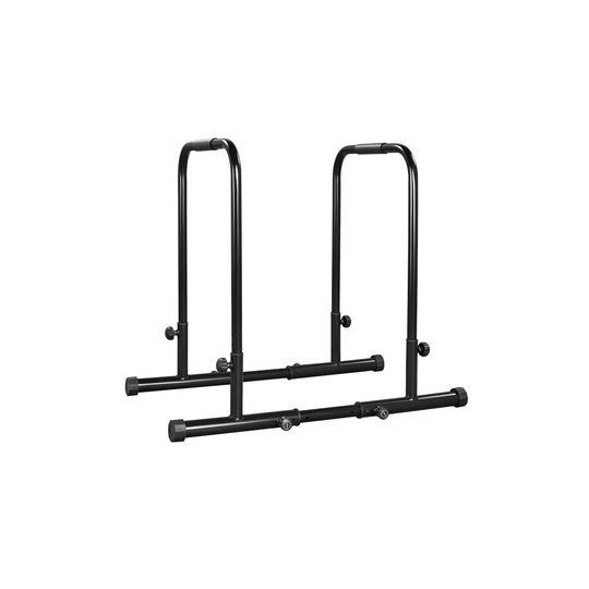 Yaheetech Adjustable Dip Bars Pull Up Bars Steel Dip Station