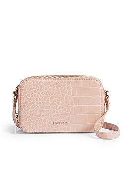Ted Baker Stina Double Zip Mini Camera Bag, Pink, Women
