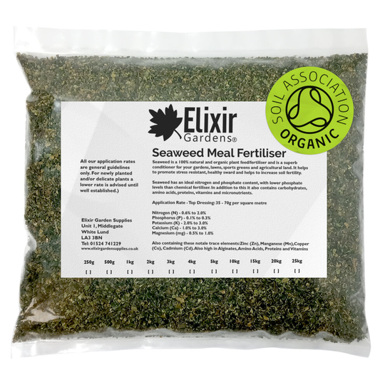 (Seaweed Meal, 10kg) Elixir Gardens | Seaweed Fertilisers | Seaweed Meal, Calcified Seaweed, Liquid Seaweed + Iron