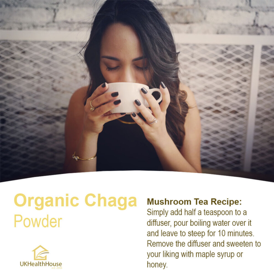 Organic Wild Chaga Mushroom Powder 50g Perfect Chaga Tea Mushroom