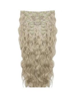Beauty Works 18" Beach Wave Double Hair Set Clip-In Extensions