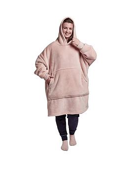 Silentnight Oversized Fleece Hoodie - Blush