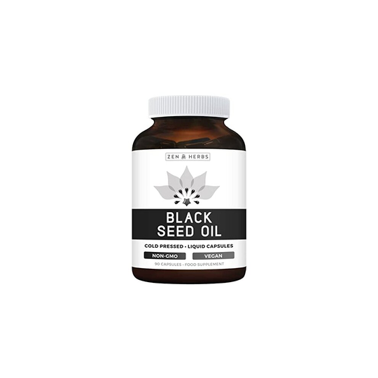 Black Seed Oil Softgel Capsules (Non-GMO & Vegetarian) Made from Cold Pressed Nigella Sativa Producing Pure Black Cumin Seed Oil - 500mg 90 Capsules