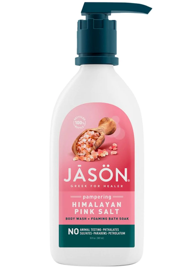 Jason Natural Himalayan Pink Salt 2-in-1 Body Wash & Foaming Bath Soak 887ml