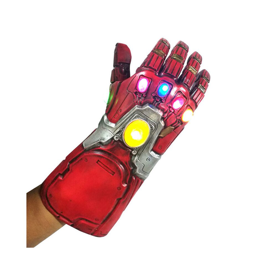 (Adult Iron Man Infinity Gauntlet Glove Led Light) Kids Adult Iron Man Glove Infinity Gauntlet LED