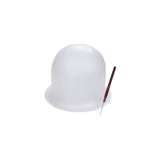 Highlight Caps with Coloring Hair Hook, Frosting Coloring Hat, Professional Salon Silicone Hairdressing Tools