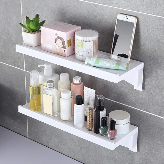 Bathroom Kitchen Corner Shower Suction Shelf Tidy Wall