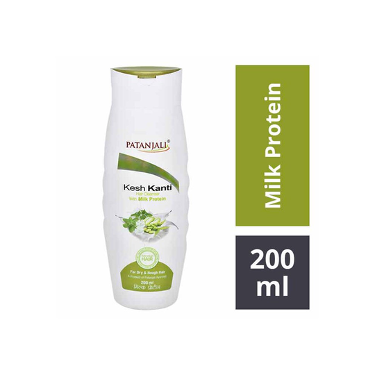 (Kesh Kanti Milk Protein Shampoo ) Patanjali Kesh Kanti Natural Shampoo 200ml Bottle