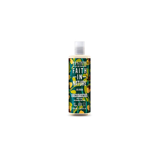 Faith In Nature Natural Jojoba Conditioner, Smoothing, Vegan and Cruelty Free, No SLS or Parabens, For Normal to Dry Hair, 400 ml