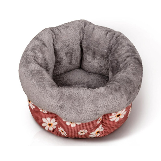 Cute Winter Deep Sleep Cat Litter Colorful Pet Supplies Warm Nest Washable Dog Bed-4 - Size M