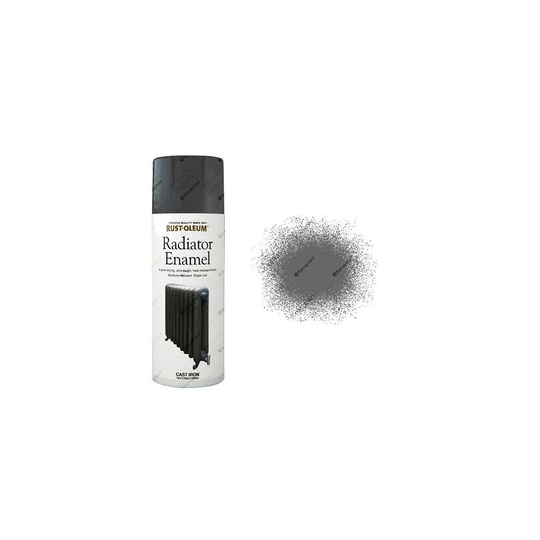 Rust-Oleum Cast Iron Grey Radiator Enamel Spray Paint 400ml