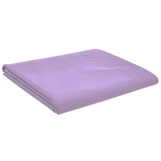 (Single, Lilac) Luxury Flat Sheets Bed Sheets PolyCotton Percale
