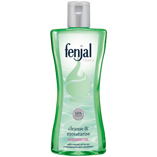 Fenjal Classic Shower Oil, Cleanse, Lock In Moisturise, Delicate Fragrance 200ml
