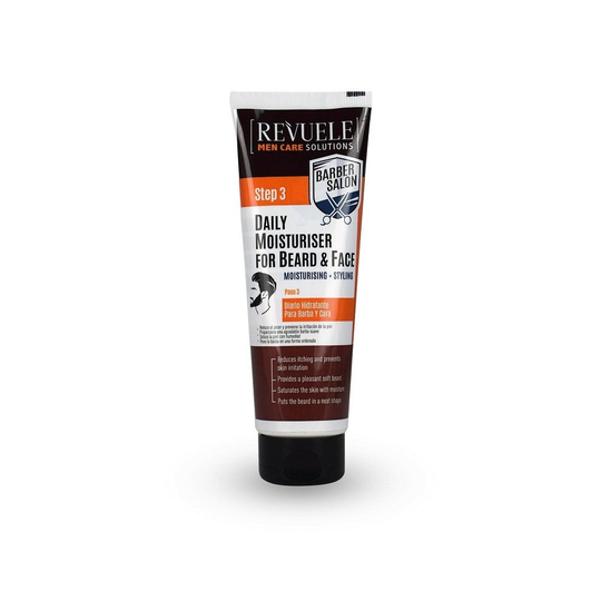 Revuele Men Care Barber Salon Step 3 Daily Moisturiser for Beard & Face 80ml