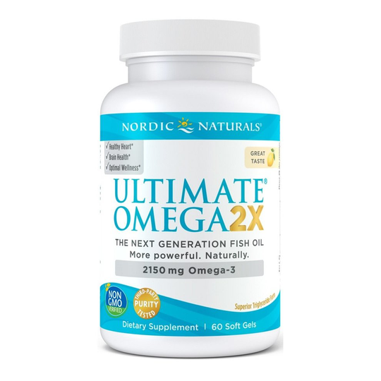 Nordic Naturals Ultimate Omega 2X, 2150mg, Lemon, 60 softgels