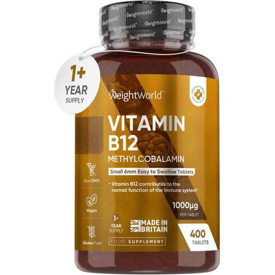 Vitamin B12 High Strength 1000mcg Pure Methylcobalamin 400 B12 Tablets