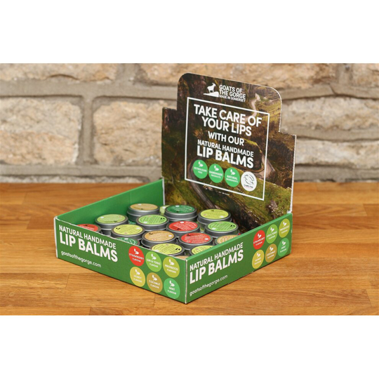 Display Box of 30 Lip Balms 6x5
