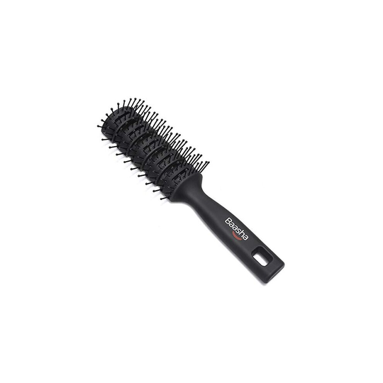 Baasha Hair Brush, Vent Brush For Men & Women, Vent Brushes For Hair, Vented Brush For Blow Drying, Mens Short Hair Brush With Ball Tipped Bristles, B