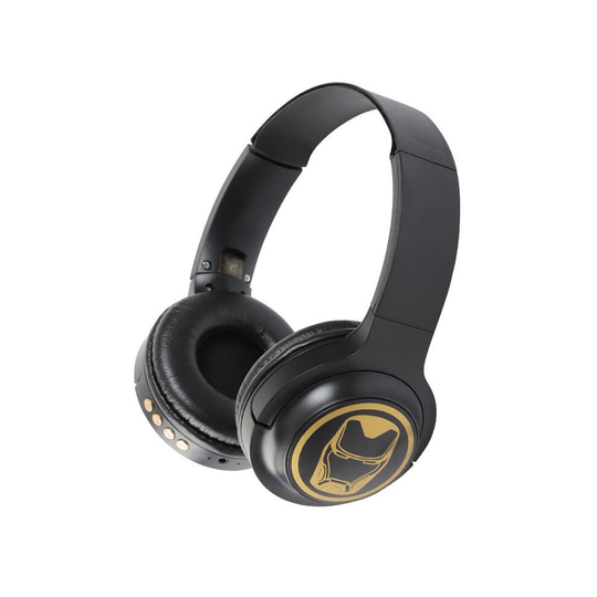 (Iron Man) Marvel Iron Man Spiderman Captain Headset Wireless Bluetooth Headphone with Mic