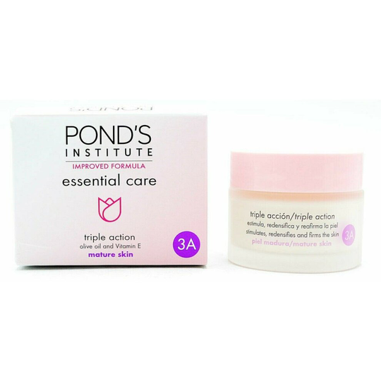 Ponds Triple Action Essential Care Mature Skin Cream 50ml Anti Aging