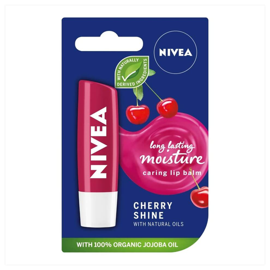 Nivea Cherry Shine Caring Lip Balm, 5ml