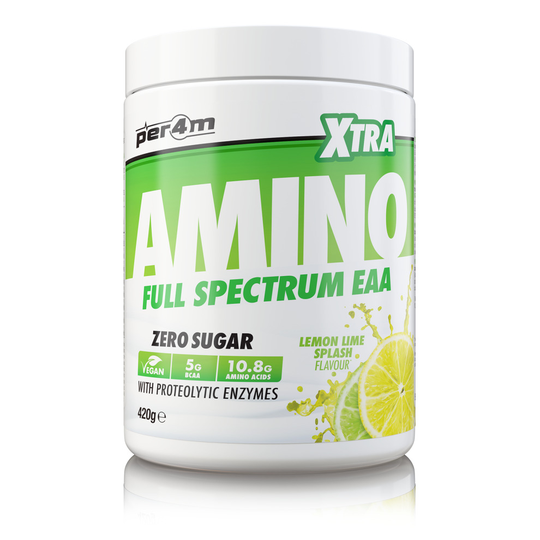 (Lemon Lime Splash) Per4m Amino Xtra EAA Zero Sugar 30 Serve 420g