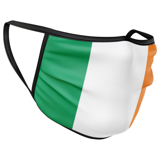 (Ireland, L) Country Face Cover Mask Reusable Washable Covering
