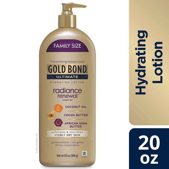 Gold Bond Ultimate Radiance Renewal Hydrating Lotion for Visibly Dry Skin, Family Size 20 oz.