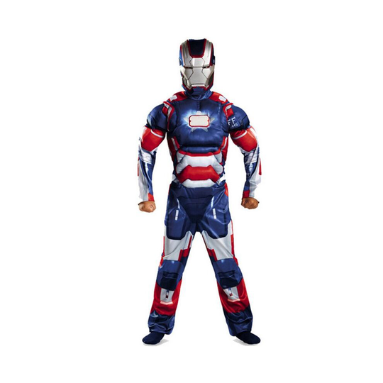 (#6 Blue Iron Man(2pcs), S(100-120cm)) Halloween Kids Costume Super Hero Batman Superman Children Boy Girl Cosplay Suit