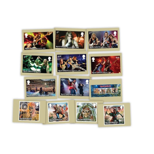 Iron Maiden stamp phq postcards 2023