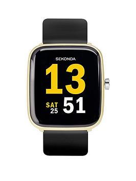 Sekonda Ladies Motion Silicone Strap Smartwatch - Gold/Black