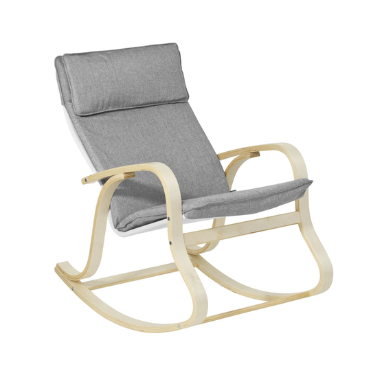 SoBuy® FST15-DG, Rocking Chair Relax Chair Lounge Chair