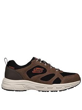 Skechers Oak Canyon Shoe - Brown/Black, Brown/Black, Size 7, Men