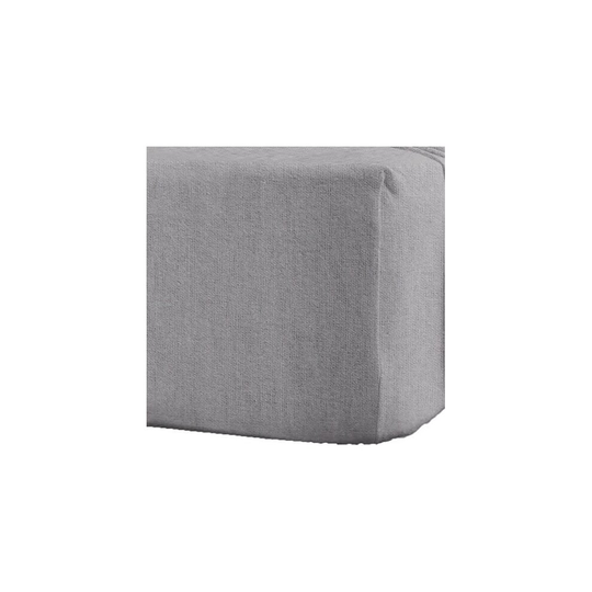 (King, Grey) Flannelette 100%Brushed Cotton 40cm Fitted Sheets