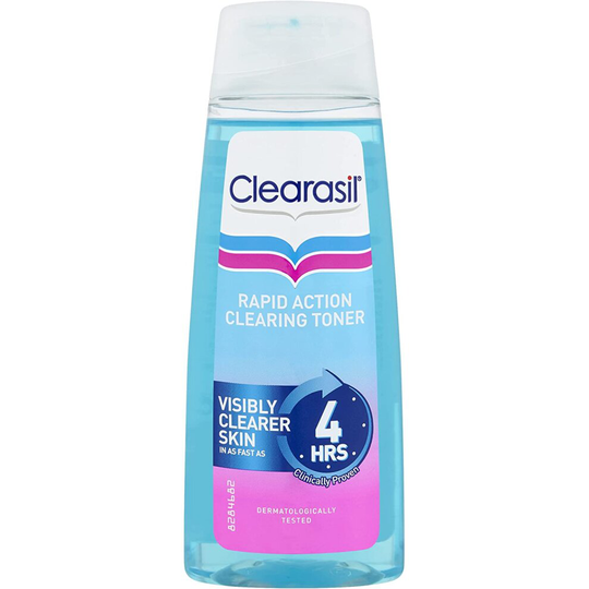 Clearasil Ultra Rapid Action Deep Pore Treatment Toner, Unclog Pores For A Visibly Clearer Skin, Remove Dirt & Spots, 200ml