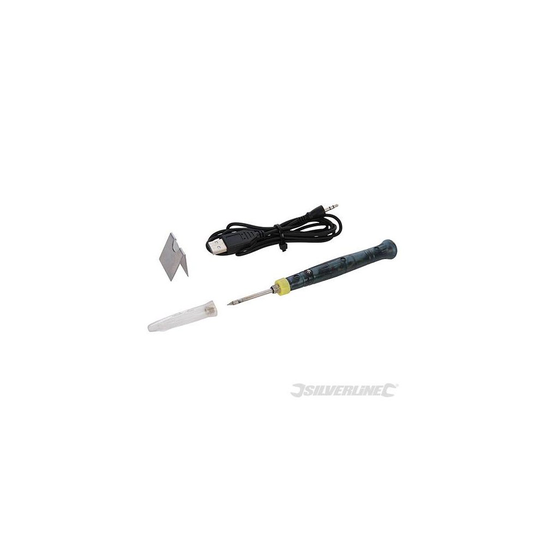 8w Usb Soldering Iron - usb 8w soldering iron silverline 463429 powered