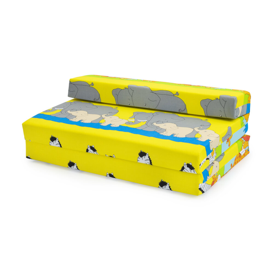 (Savannah) Childrens Kids Double Guest Folding Z Bed Sleeping Mattress Sofabed Futon Fold out Chair