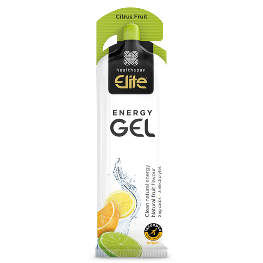 Healthspan Elite Citrus Energy Gels, 24 Sachets