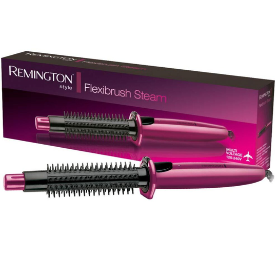 Remington Flexibrush Steam Hot Air Styler Brush, Heated Hair Brush and Hair Curler