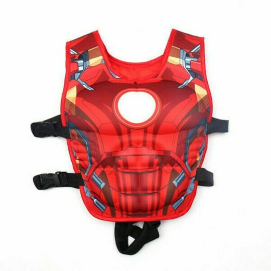 (Iron Man, L) Child Life Jacket Swimming Kids Floating Swim Vest Buoyancy Aid Jacket