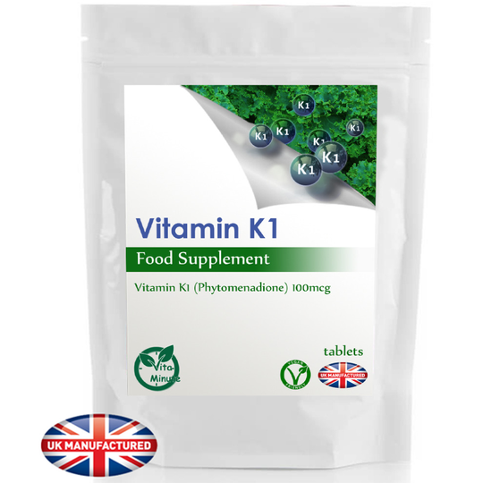 30 Tablets Vitamin K1 100mcg (Phytomenadione) Blood Clotting, Bleeding