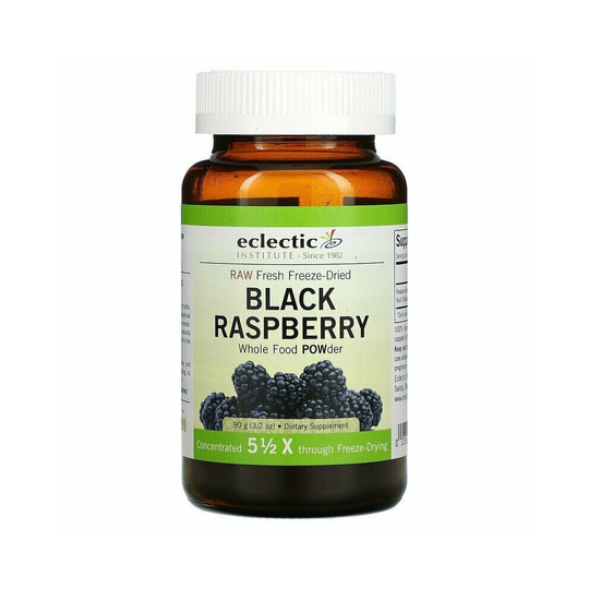 Eclectic Institute, Raw Fresh FreezemDried, Black Raspberry, 90 g