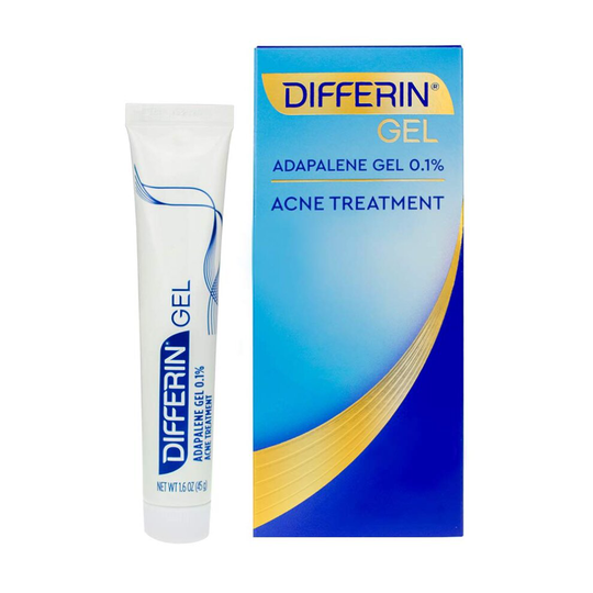 Differin Adapalene Prescription Strength Retinoid Gel 0.1% Acne Treatment (Up to 90 Day Supply), 45 Gram