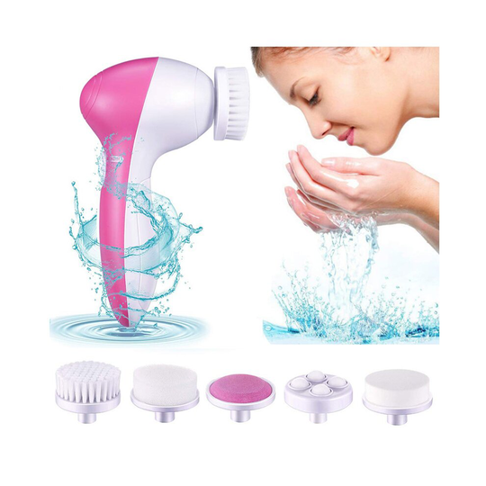 5 in 1 Face Cleansing Brush Facial Brush Deep Cleaning Pore Massage