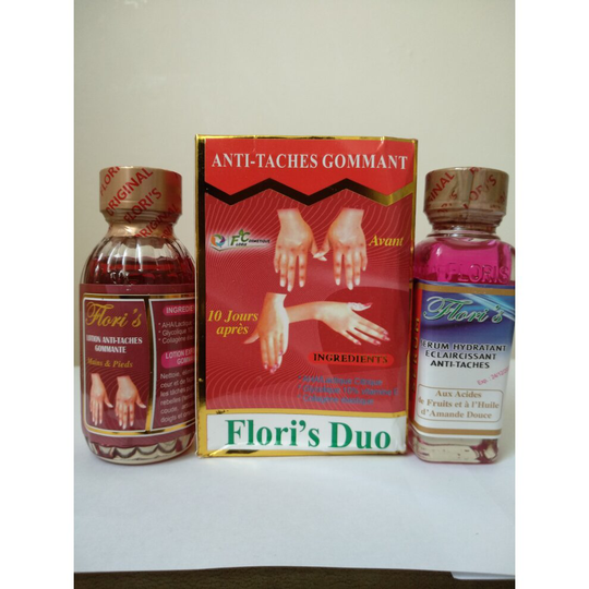 Flori's Duo Anti Taches Gommant Serum & Lotion Dark Knuckle, Hand & Leg remover
